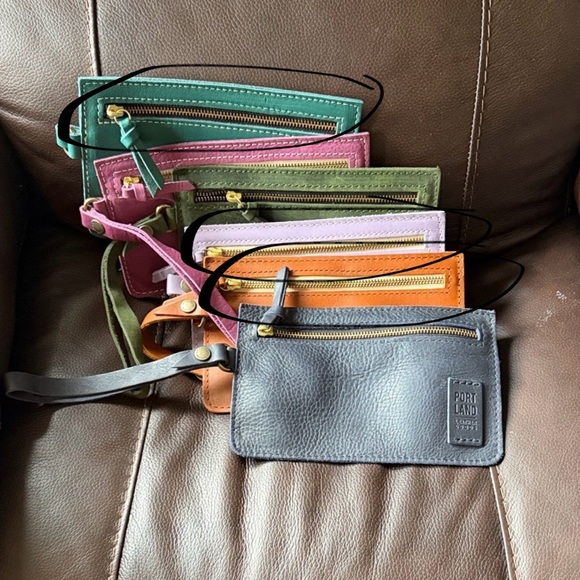 Portland Leather Handbags - Portland Leather Colorful Wristlet Collection